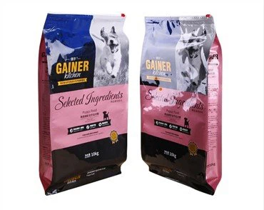 Plastikowa torba na karmę dla zwierząt z suwakiem